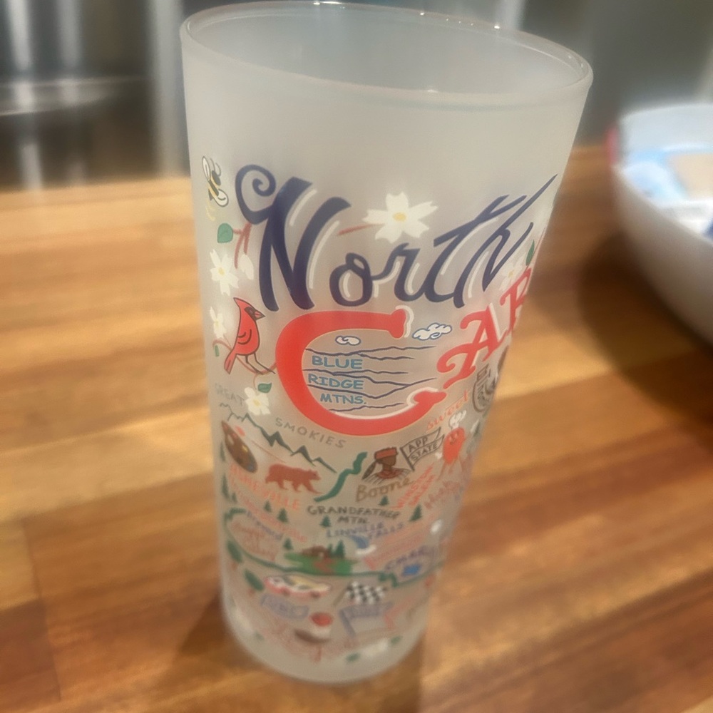 North Carolina Souvenir Frosted Glass by catstudio